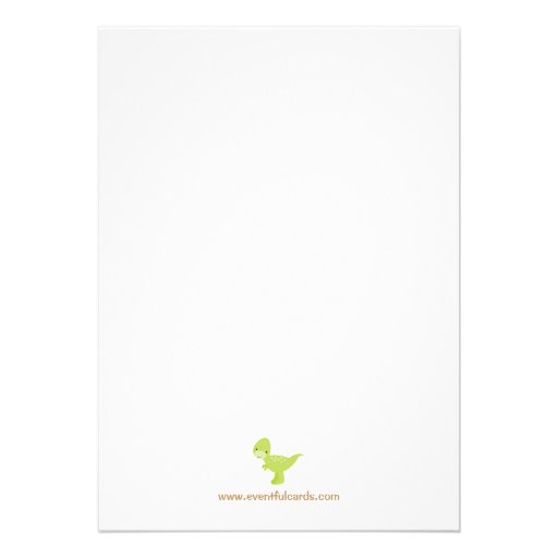 Dinosaur Birthday Party Invitation