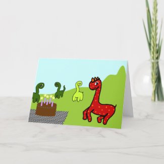 Dinosaur Birthday Party Invitation card