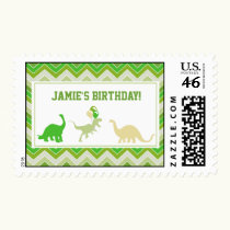 Dinosaur Birthday Postage stamps