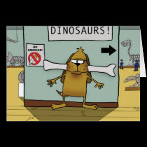 Dinosaur Bone Dog cards