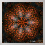 Dinosaur bone flower posters