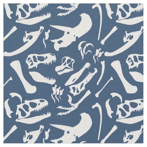 blue dinosaur bone