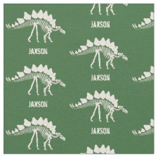 Dinosaur Bones with Name Fabric