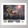 Dinosaur Boxing Match Poster