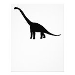 Dinosaur Brontosaurus Silhouette Custom Invitation