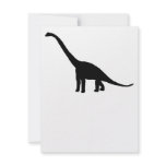 Dinosaur Brontosaurus Silhouette Custom Invitation