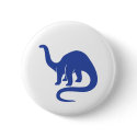 Dinosaur Button - Blue button