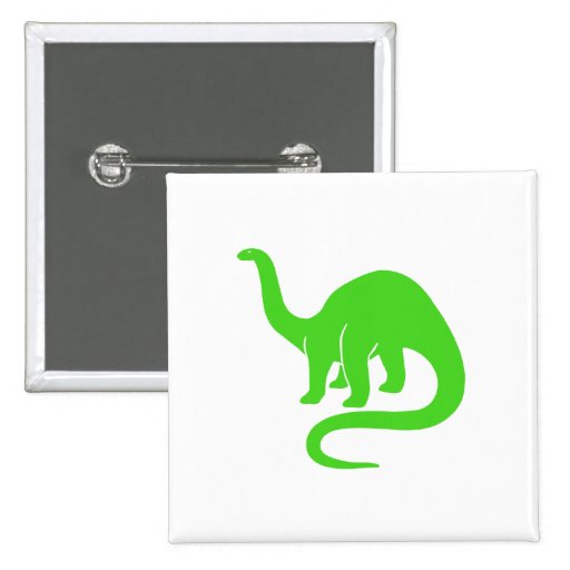 Dinosaur Button Light Green
