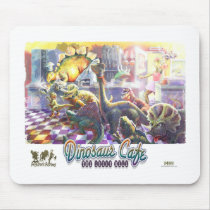 Dinosaur Cafe Mousepad
