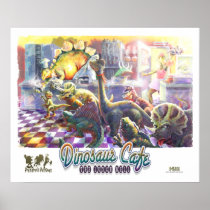 Dinosaur Cafe Print