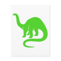 Dinosaur Card Light Green postcards by magarmor Dinosaur Card Light Green postcards