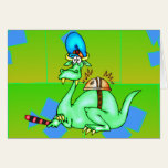 Dinosaur Catering Service Greeting Card