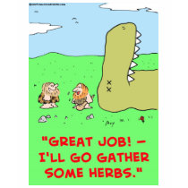 DINOSAUR CAVEMAN GATHER HERBS t-shirts by rexfmay DINOSAUR CAVEMAN GATHER HERBS t-shirts