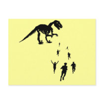 Dinosaur Chasey - Tag! You're IT! postcards by GiggleSnorts Dinosaur Chasey - Tag! You're IT! postcards