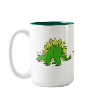 Dinosaur Coffee Cup T-Rex and Stegosaurus mugs