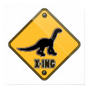 Dinosaur Crossing posters by haywiregraphics Dinosaur Crossing posters