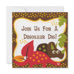 Dinosaur Dig Birthday Invitations