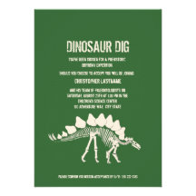 Dinosaur Dig Birthday Personalized Invite