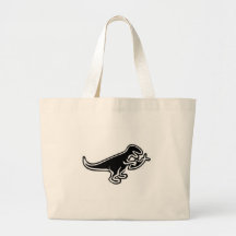 Dinosaur Eating Jesus Fish Bag