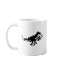 Dinosaur Eating Jesus Fish Coffee Mug
