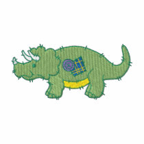 Dinosaur embroidered shirts