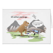 Dinosaur  Extinction Card