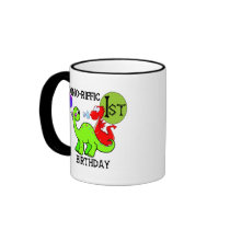 Dinosaur First Birthday Tshirts and Gifts mugs by kids_birthdays Dinosaur First Birthday Tshirts and Gifts mugs