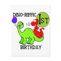 Dinosaur First Birthday Tshirts and Gifts Postcard