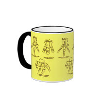 Dinosaur Foot Bones Mugs