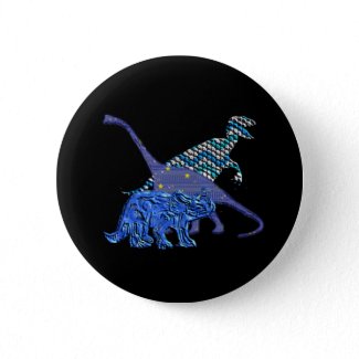 Dinosaur Gang Button button