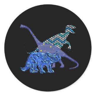 Dinosaur Gang Stickers sticker