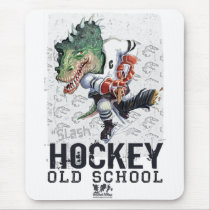 Dinosaur Hockey Slash Gear Mousepads