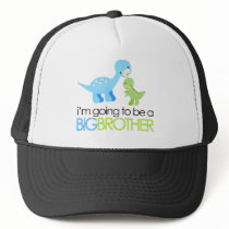 Dinosaur I'm Going to Be A Big Brother Trucker Hats