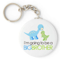 Dinosaur I'm Going to Be A Big Brother Keychain