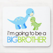 Dinosaur I'm Going to Be A Big Brother Mousepads