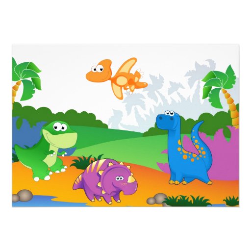 Dinosaur Invitation - Kids Birthday
