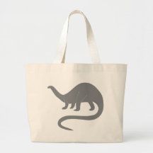 Dinosaur Jurassic Brachiosaurus Science Animal Tote Bags