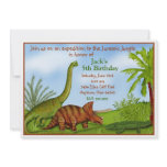 Dinosaur Jurassic Jungle Birthday Invitation