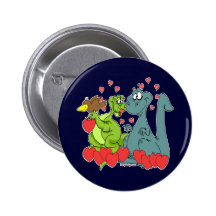 Dinosaur Love Button