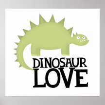dinosaur love (large poster)
