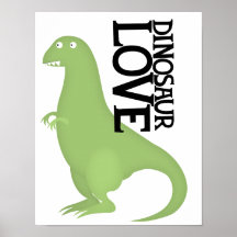 dinosaur love (porfolio canvas print)