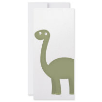 dinosaur love personalized rack card