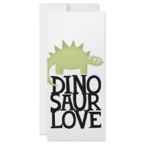 dinosaur love custom rack card