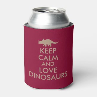 Dinosaur Lover Gift Keep Calm Triceratops Custom