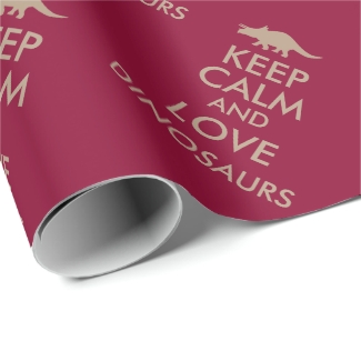 Dinosaur Lover Gift Keep Calm Triceratops Custom