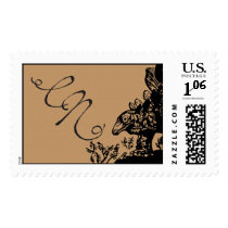 Dinosaur monogram stamp stamps