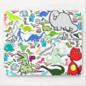 Dinosaur Montoge mousepads by a_jones1212 Dinosaur Montoge mousepads