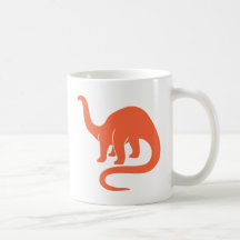 Dinosaur  Mug - Orange
