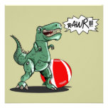 Dinosaur or Dragon Art by Luis Julián Torruellas Invitation
