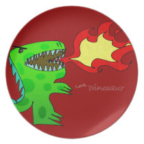 Dinosaur or Dragon by Jessica Jimerson - 2 Party Plate